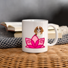 Cavalier King Charles Spaniel Floral Print Coffee/Tea Mug - white