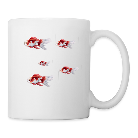 Lovely Oranda Fishes Print Coffee/Tea Mug - white