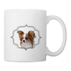 Lovely Papillon Dog Print Coffee/Tea Mug - white