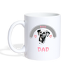 Dalmatian 'Dog Dad' Print Coffee/Tea Mug - white