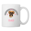 Boxer 'Dog Dad' Print Coffee/Tea Mug - white