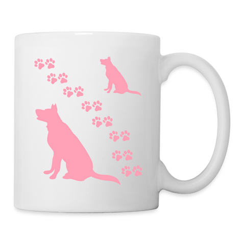 Dog Paws Print Coffee/Tea Mug - white