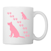 Dog Paws Print Coffee/Tea Mug - white