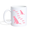 Dog Paws Print Coffee/Tea Mug - white