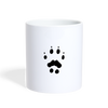 Paws Frame with Cat Print Coffee/Tea Mug - white