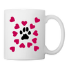 Paws With Love Print Coffee/Tea Mug - white