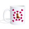 Cocker Spaniel Floral Print Coffee/Tea Mug - white