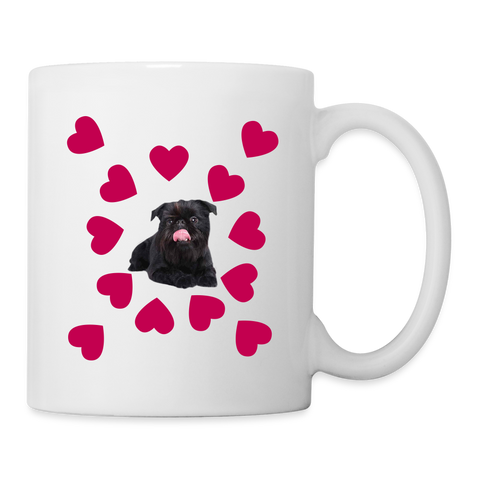 Affenpinscher Love Print Coffee/Tea Mug - white