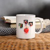 Scarlet macaw Parrot Art Print Coffee/Tea Mug - white