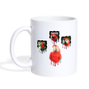 Scarlet macaw Parrot Art Print Coffee/Tea Mug - white