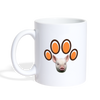 Middle White Pig Print Coffee/Tea Mug - white