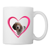 Petit Basset Griffon Vendéen On Heart Coffee/Tea Mug - white