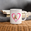 Pharaoh Hound On Heart Print Coffee/Tea Mug - white