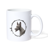 Pharaoh Hound Print Coffee/Tea Mug - white