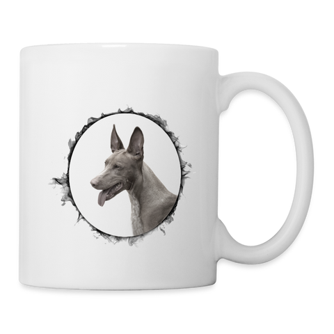 Pharaoh Hound Print Coffee/Tea Mug - white