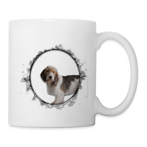 Cute Petit Basset Griffon Vendéen Print Coffee/Tea Mug - white