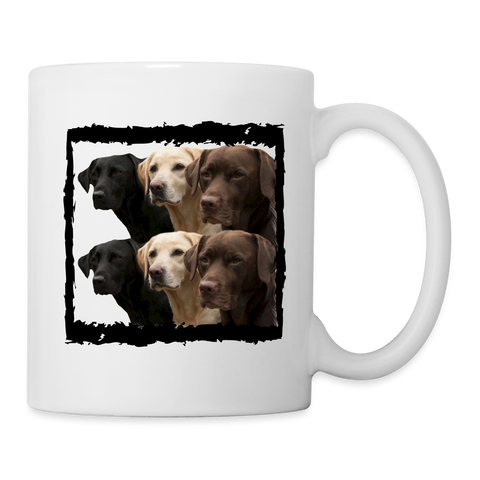 Labrador in Frame Print Coffee/Tea Mug - white