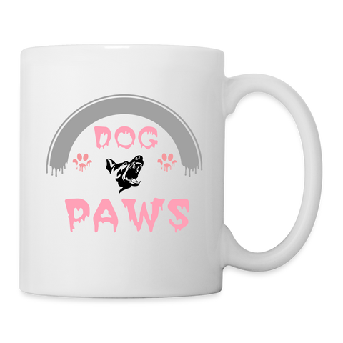 Dog Paws Art Print Coffee/Tea Mug - white