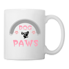 Dog Paws Art Print Coffee/Tea Mug - white