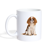 Cavaliever King Charles Spaniel Print Coffee/Tea Mug - white