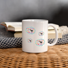 Beagle Dog Floral Print Coffee/Tea Mug - white