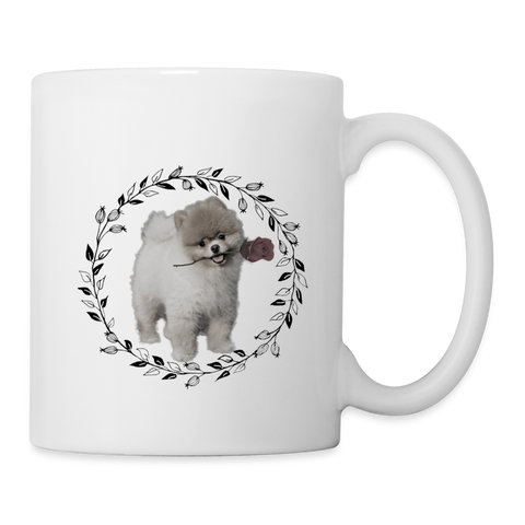 Cute Pomeranian Print Coffee/Tea Mug - white