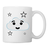 Cloud Smile Print Coffee/Tea Mug - white