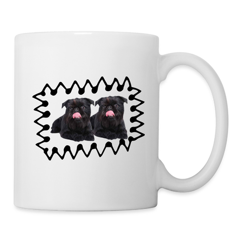 Cute Affenpinscher Dog Print Coffee/Tea Mug - white