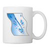 Shark Print Coffee/Tea Mug - white