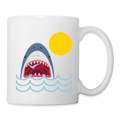 Amazing Shark Print Coffee/Tea Mug - white