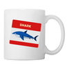 Shark Fish Print Coffee/Tea Mug - white