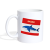 Shark Fish Print Coffee/Tea Mug - white