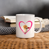 Lovely Pomeranian On Heart Print Coffee/Tea Mug - white