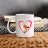 Lovely Pomeranian On Heart Print Coffee/Tea Mug - white