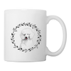 Cute Poodle Print Coffee/Tea Mug - white