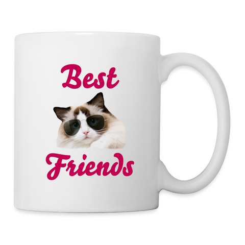 Ragdoll Cat Best Friends Print Coffee/Tea Mug - white
