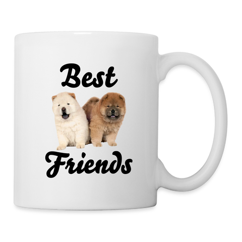 Chow Chow Best Friends Print Coffee/Tea Mug - white