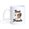 Chow Chow Best Friends Print Coffee/Tea Mug - white