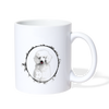 Lovely Poodle Dog Print Coffee/Tea Mug - white