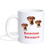 Rhodesian Ridgeback Print Coffee/Tea Mug - white