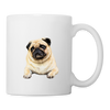 Cute Pug Print Coffee/Tea Mug - white