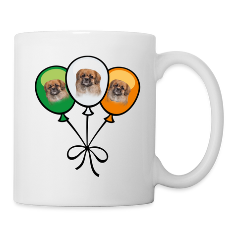 Tibetan spaniel Balloon Print Coffee/Tea Mug - white