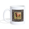 Redbone Coonhound Paws Print Coffee/Tea Mug - white