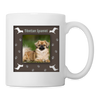 Tibetan Spaniel Paws Print Coffee/Tea Mug - white