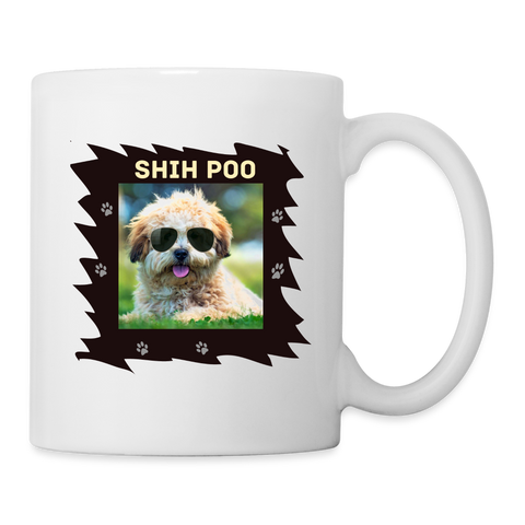 Shih Poo Art Print Coffee/Tea Mug - white
