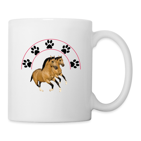 American Quarter Horse Print Coffee/Tea Mug - white