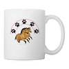 American Quarter Horse Print Coffee/Tea Mug - white