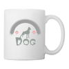 Dog Art Print Coffee/Tea Mug - white