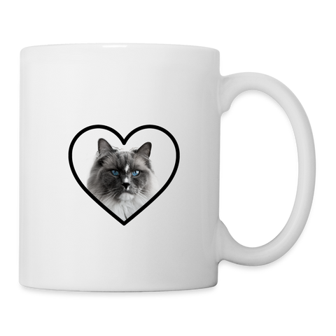 Lovely Ragdoll Cat Print Coffee/Tea Mug - white