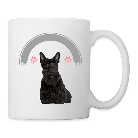 Scottish Terrier Print Coffee/Tea Mug - white